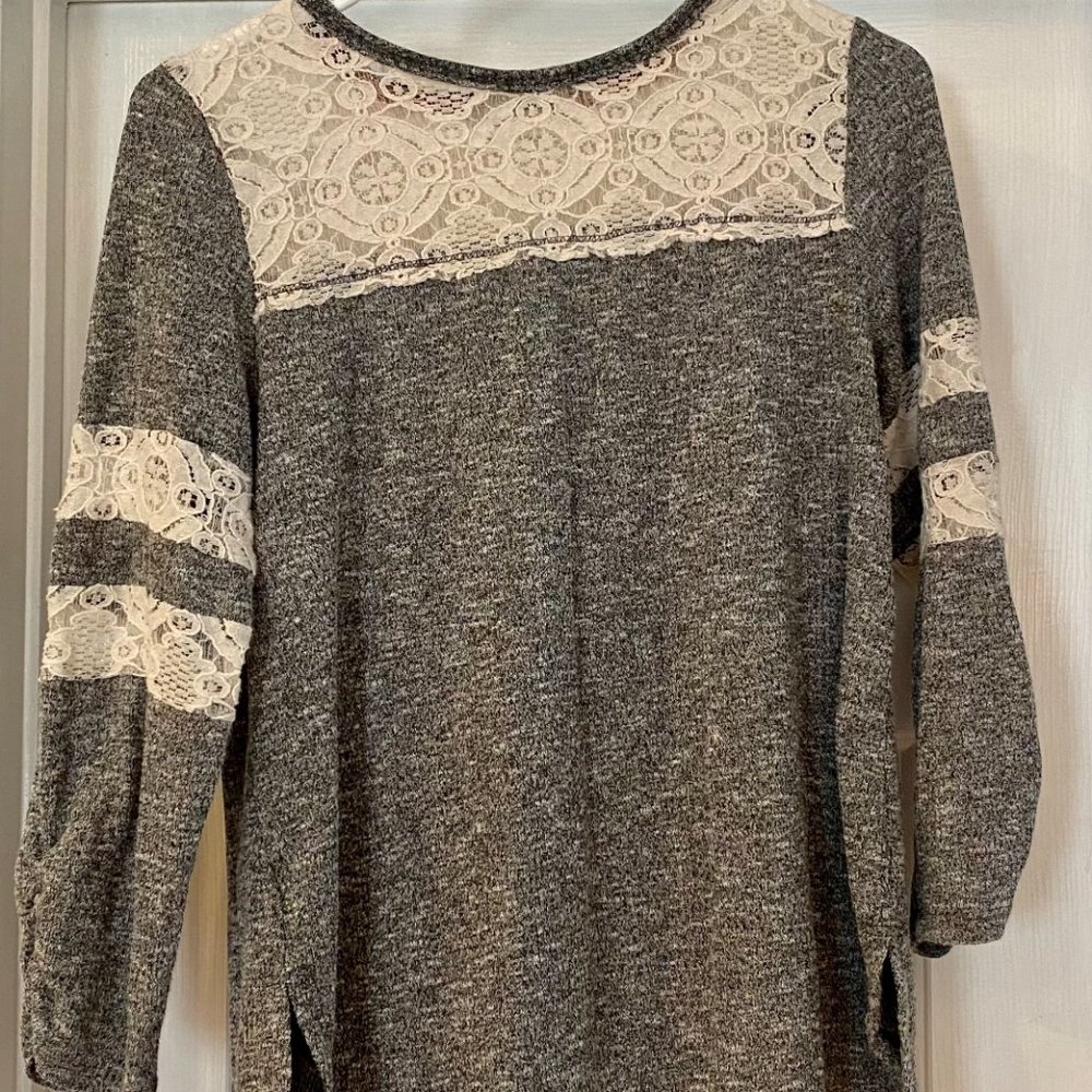 Alter'd State Gray Knit Top